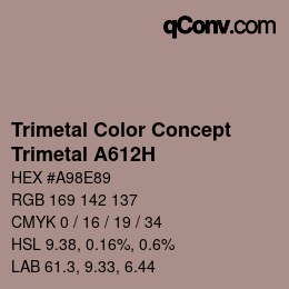 Código de color: Trimetal Color Concept - Trimetal A612H | qconv.com