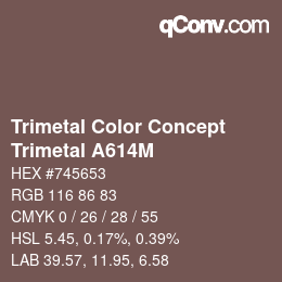 Código de color: Trimetal Color Concept - Trimetal A614M | qconv.com