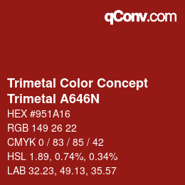 カラーコード: Trimetal Color Concept - Trimetal A646N | qconv.com