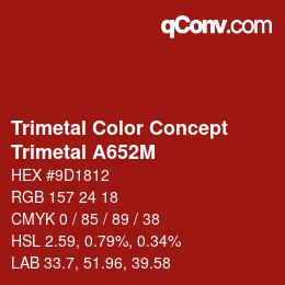 Código de color: Trimetal Color Concept - Trimetal A652M | qconv.com