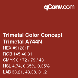 Código de color: Trimetal Color Concept - Trimetal A744N | qconv.com