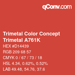 カラーコード: Trimetal Color Concept - Trimetal A761K | qconv.com