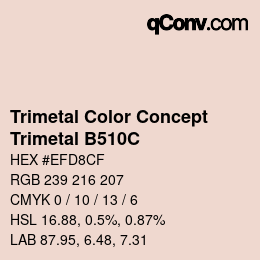 Farbcode: Trimetal Color Concept - Trimetal B510C | qconv.com