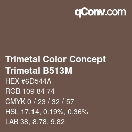 Código de color: Trimetal Color Concept - Trimetal B513M | qconv.com