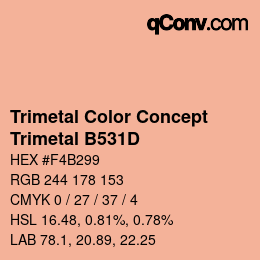 カラーコード: Trimetal Color Concept - Trimetal B531D | qconv.com