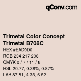 Farbcode: Trimetal Color Concept - Trimetal B708C | qconv.com