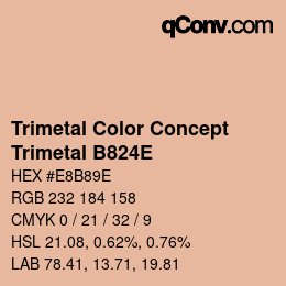 カラーコード: Trimetal Color Concept - Trimetal B824E | qconv.com