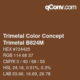 Código de color: Trimetal Color Concept - Trimetal B824M | qconv.com