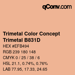 Código de color: Trimetal Color Concept - Trimetal B831D | qconv.com