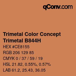 Código de color: Trimetal Color Concept - Trimetal B844H | qconv.com