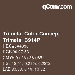 Código de color: Trimetal Color Concept - Trimetal B914P | qconv.com