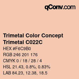 Código de color: Trimetal Color Concept - Trimetal C022C | qconv.com