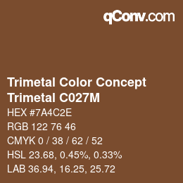 Código de color: Trimetal Color Concept - Trimetal C027M | qconv.com