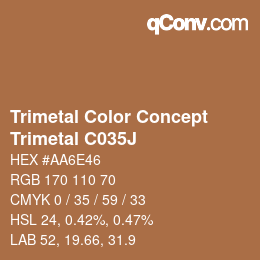 Código de color: Trimetal Color Concept - Trimetal C035J | qconv.com