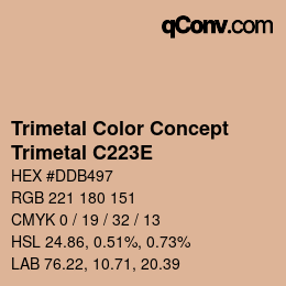 カラーコード: Trimetal Color Concept - Trimetal C223E | qconv.com