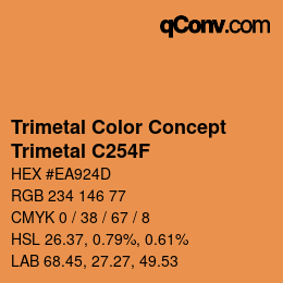 Farbcode: Trimetal Color Concept - Trimetal C254F | qconv.com