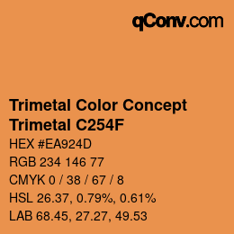 カラーコード: Trimetal Color Concept - Trimetal C254F | qconv.com