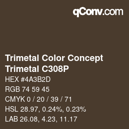 Código de color: Trimetal Color Concept - Trimetal C308P | qconv.com