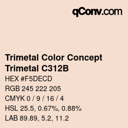 Código de color: Trimetal Color Concept - Trimetal C312B | qconv.com