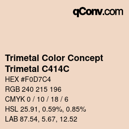 Color code: Trimetal Color Concept - Trimetal C414C | qconv.com