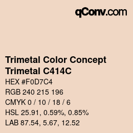 カラーコード: Trimetal Color Concept - Trimetal C414C | qconv.com