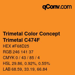 Color code: Trimetal Color Concept - Trimetal C474F | qconv.com