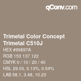 Código de color: Trimetal Color Concept - Trimetal C510J | qconv.com