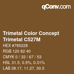 Code couleur: Trimetal Color Concept - Trimetal C527M | qconv.com
