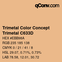 Color code: Trimetal Color Concept - Trimetal C633D | qconv.com