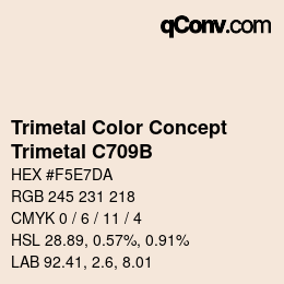 カラーコード: Trimetal Color Concept - Trimetal C709B | qconv.com