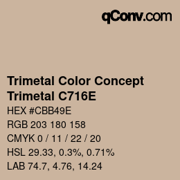 Código de color: Trimetal Color Concept - Trimetal C716E | qconv.com