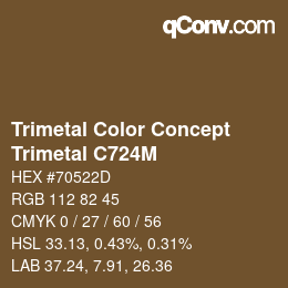 Color code: Trimetal Color Concept - Trimetal C724M | qconv.com