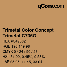 カラーコード: Trimetal Color Concept - Trimetal C735G | qconv.com