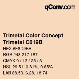 Color code: Trimetal Color Concept - Trimetal C819B | qconv.com