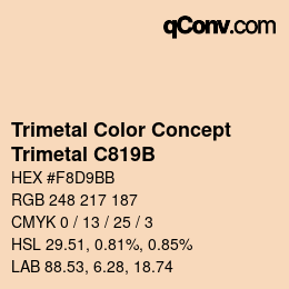 カラーコード: Trimetal Color Concept - Trimetal C819B | qconv.com