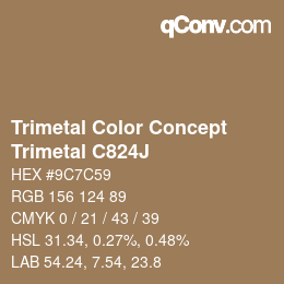 Color code: Trimetal Color Concept - Trimetal C824J | qconv.com