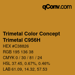 Código de color: Trimetal Color Concept - Trimetal C956H | qconv.com