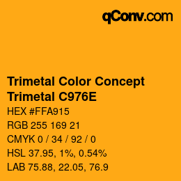Farbcode: Trimetal Color Concept - Trimetal C976E | qconv.com