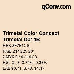 Color code: Trimetal Color Concept - Trimetal D014B | qconv.com