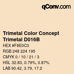 Color code: Trimetal Color Concept - Trimetal D016B | qconv.com