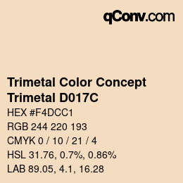 カラーコード: Trimetal Color Concept - Trimetal D017C | qconv.com