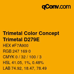 Color code: Trimetal Color Concept - Trimetal D279E | qconv.com