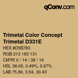 Color code: Trimetal Color Concept - Trimetal D331E | qconv.com