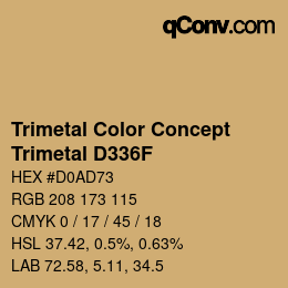 カラーコード: Trimetal Color Concept - Trimetal D336F | qconv.com