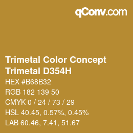 Farbcode: Trimetal Color Concept - Trimetal D354H | qconv.com