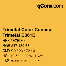 Color code: Trimetal Color Concept - Trimetal D361D | qconv.com