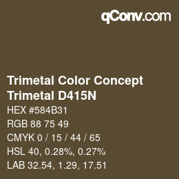 Color code: Trimetal Color Concept - Trimetal D415N | qconv.com