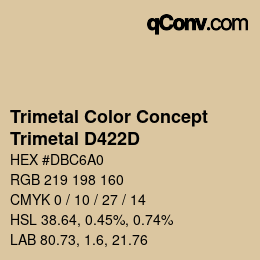 Farbcode: Trimetal Color Concept - Trimetal D422D | qconv.com