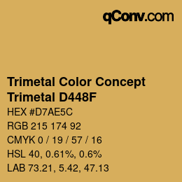 Color code: Trimetal Color Concept - Trimetal D448F | qconv.com