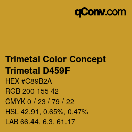 Color code: Trimetal Color Concept - Trimetal D459F | qconv.com